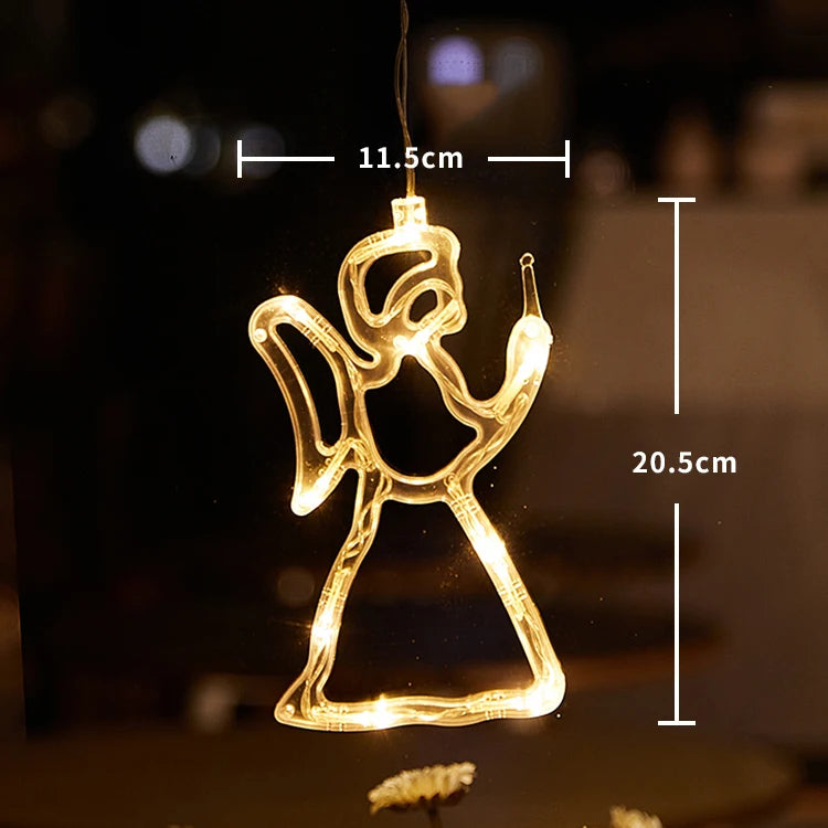SantaGlow LED Raamverlichting met Zuignap - buitenverlichting - zijaanzicht