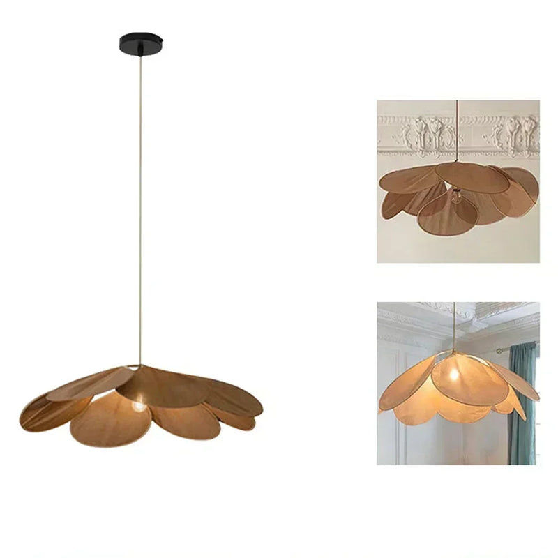 LumaFlora Petal Light – Stoffen Kunst Hanglamp met Kleurrijke Bloembladen