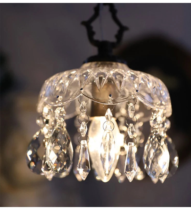 Franse Retro Glazen Hanglamp - hanglampen - afmetingen