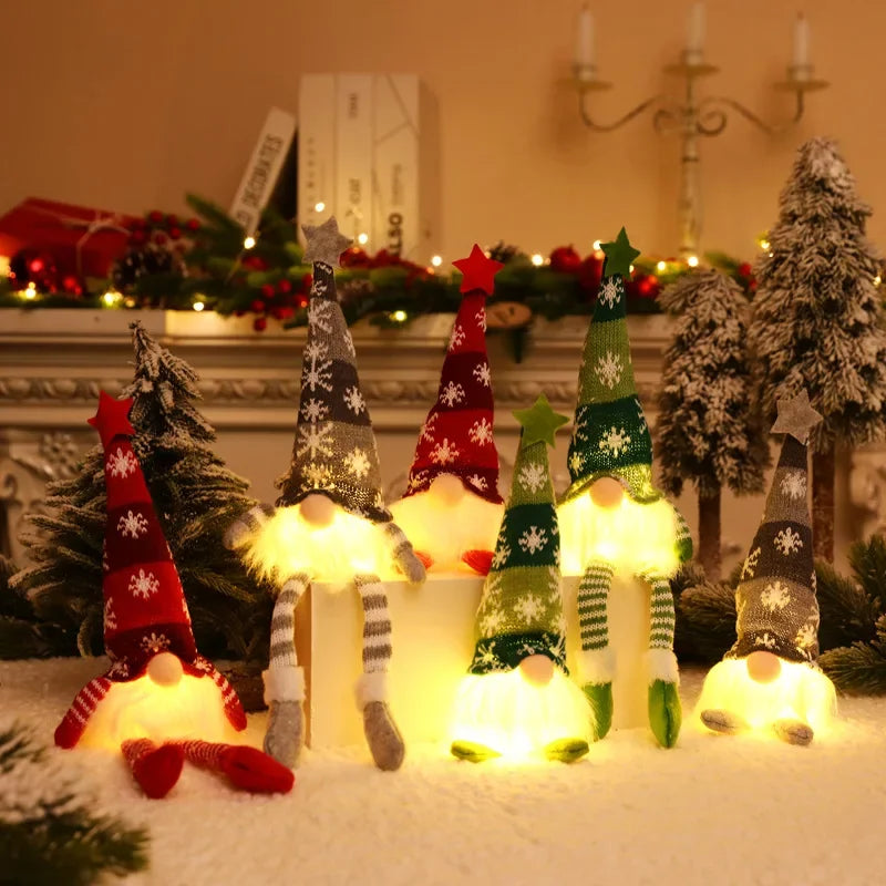 LUMIGNOME – LED Kerst Kabouter Zonder Gezicht - buitenverlichting - verlicht