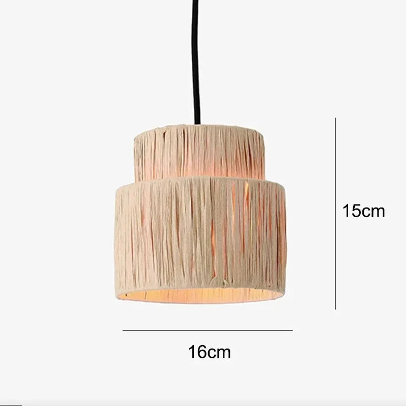 ZENLUMI Japanse Rieten Hanglamp