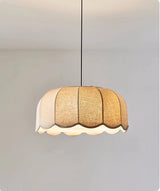 Nordic Wabi Glow – Minimalistische Wabi Sabi Linnen LED Hanglamp