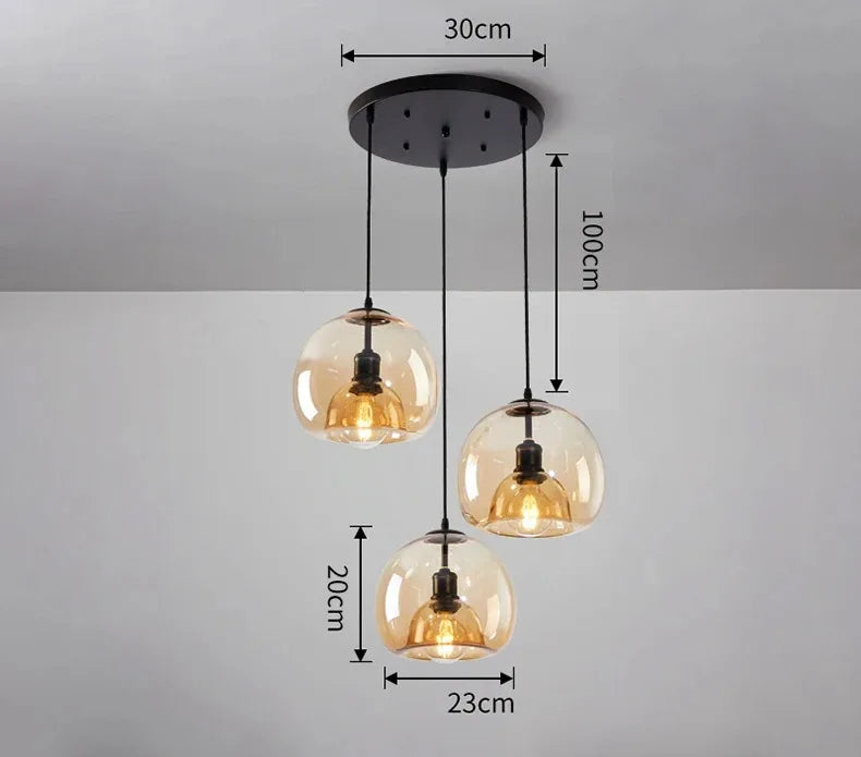 Aurora Glass Pendant Light