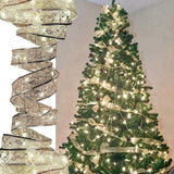 LumiRibbon Gouden Kerstlint Lichtslinger – 2M/5M/10M LED