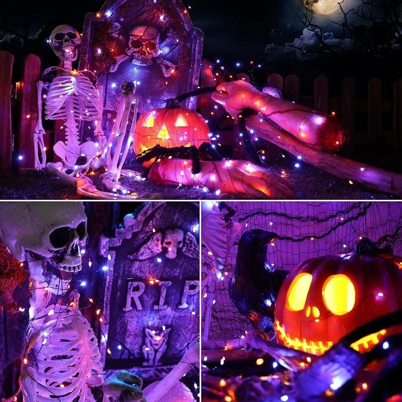 GLOWSPELL – Halloween LED Sfeerverlichting 100/200 LEDs met Zwarte Draad
