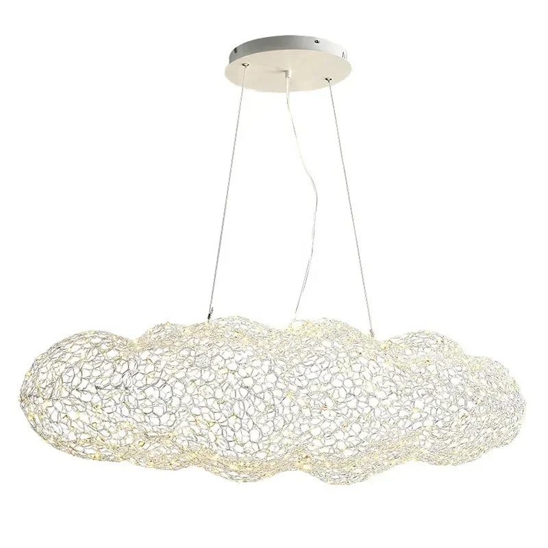 Deense Designer IJzeren Mesh Wolk Hanglamp
