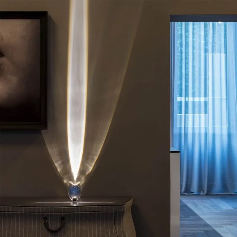 LumiVista Oog van de Hemel Kristallen LED-tafellamp - tafellampen - zijaanzicht