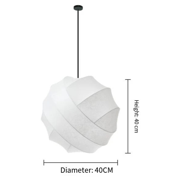 Noguchi Wabi Sphere – Japanse Stijl Papieren Hanglamp - hanglampen - close-up