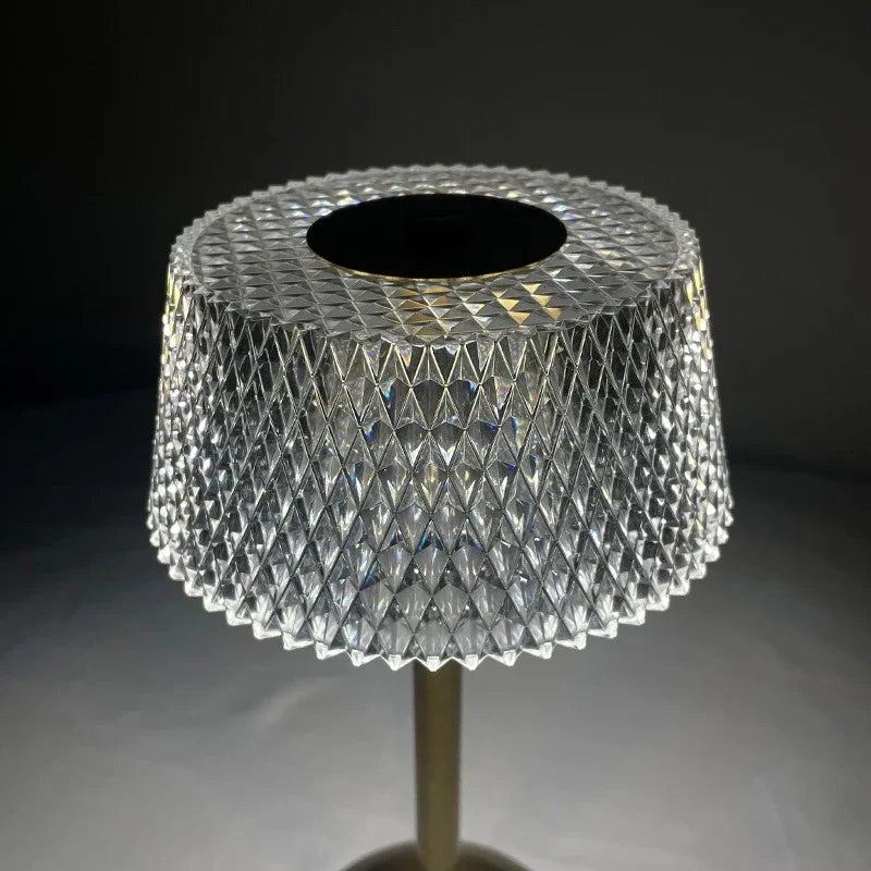 LumaGlow Touch – Oplaadbaar Glazen LED Nachtlampje