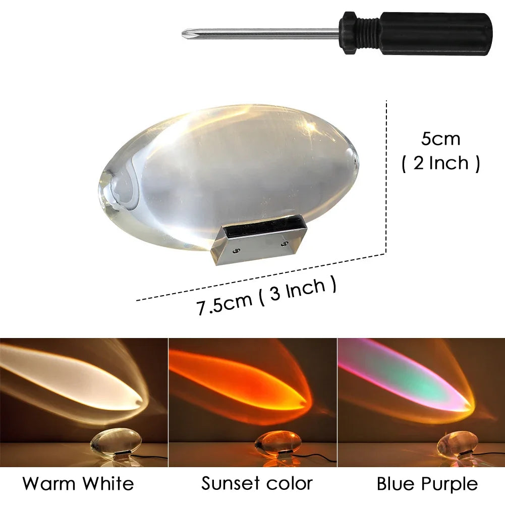 LumiVista Oog van de Hemel Kristallen LED-tafellamp