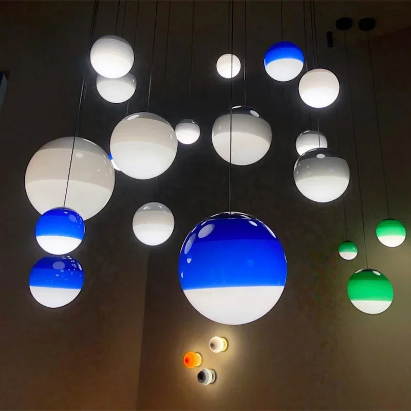 Luxe Design Glazen Bol Hanglamp - hanglampen - close-up