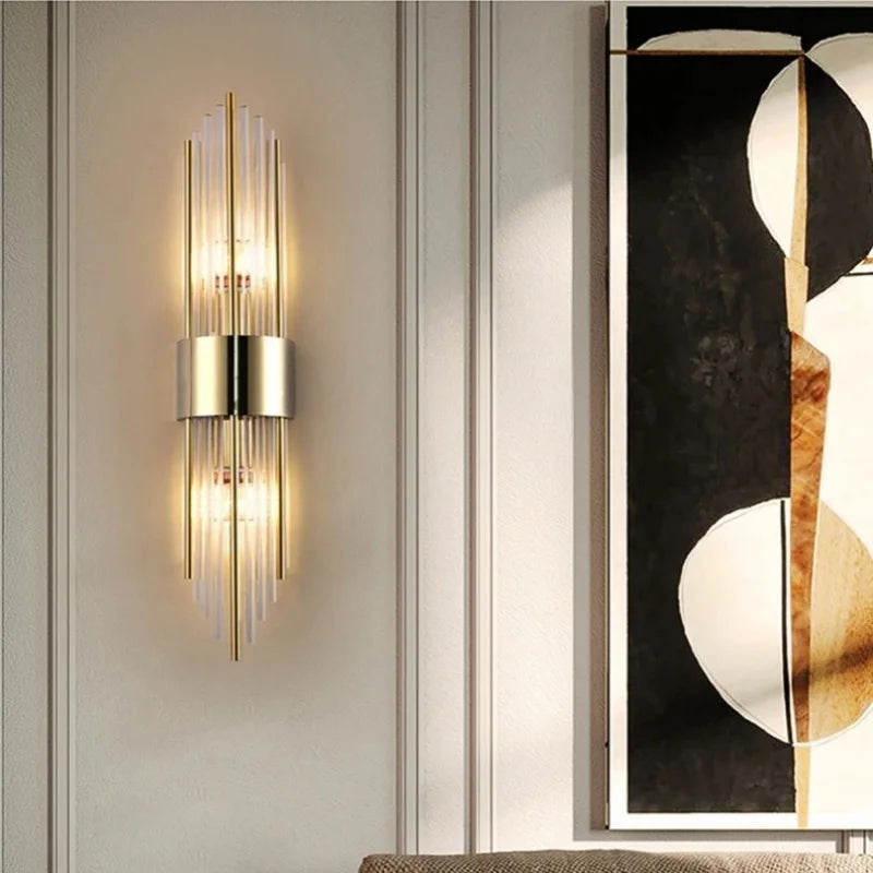 AuriLux Nordic Kristallen Wandlamp - wandlampen - in de kamer