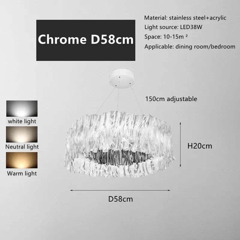 Moderne LED Ring Chandelier - hanglampen