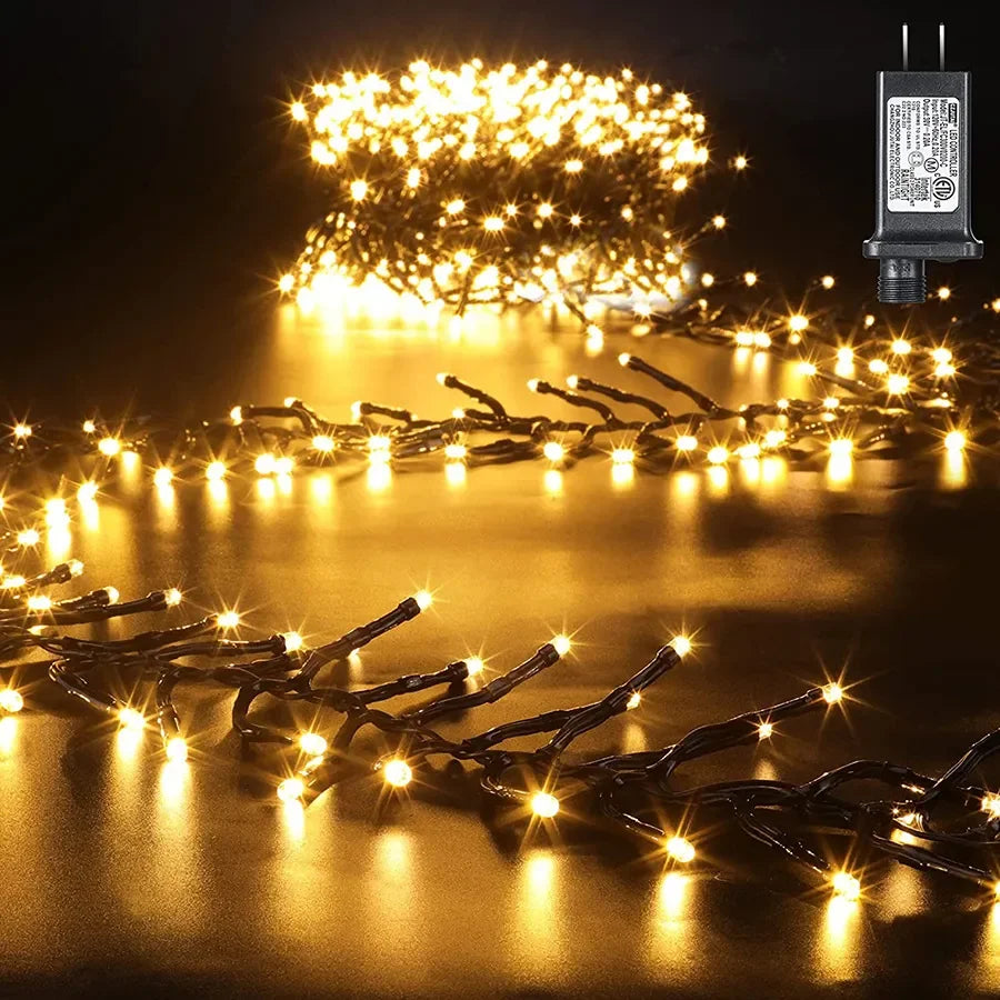 LumiBurst 25M 2000 LED Cluster Kerstverlichting - buitenverlichting - zijaanzicht