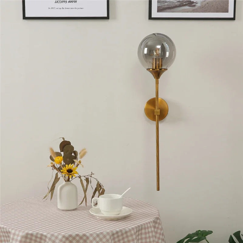 NordicGlow Moderne Gekleurde Glas Wandlamp - wandlamp - detail