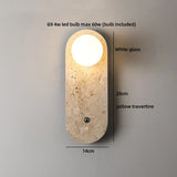 TerraLume Wabi-Sabi Travertin LED Wandlamp