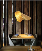 Minimalistische Koperen Hanglamp in Lotusblaad Ontwerp