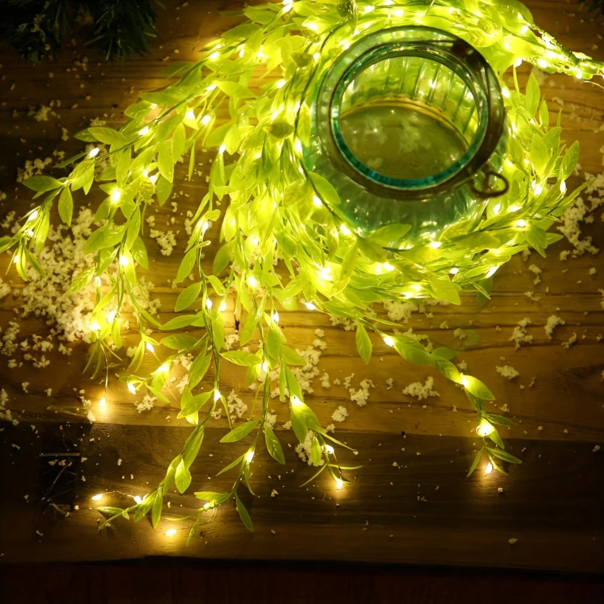 LeafLuma 2M LED Slinger met Bladdecor - buitenverlichting - zijaanzicht