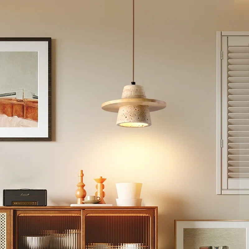 ZenAura Japanse Wabi-Sabi LED Hanglamp - hanglampen - in de kamer