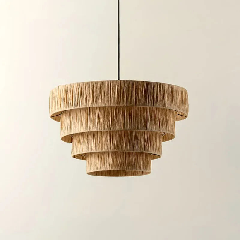 ZENLUMI Japanse Rieten Hanglamp - hanglampen - materiaaldetail