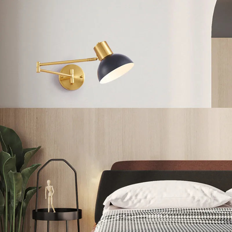 LUXARM Verstelbare Wandlamp met Lange Arm - wandlamp - zijaanzicht