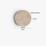 TerraLume Wabi-Sabi Travertin LED Wandlamp