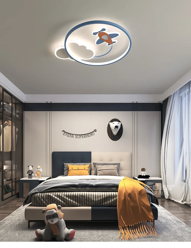 DreamGlow Dimbare Kinderkamer LED Plafondlamp met Afstandsbediening - plafondlampen - afmetingen