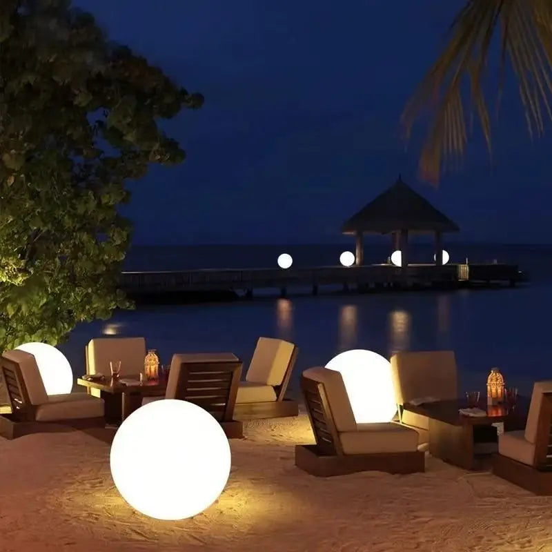 LUXARÉ GlowSphere RGB Tuinlamp op Zonne-energie - buitenverlichting - verlicht