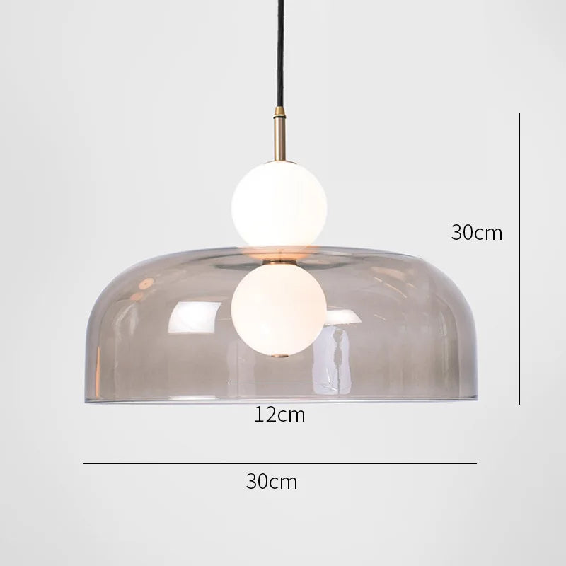 NordLume DuoSphere – Scandinavische Dubbele Glazen Hanglamp
