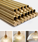 AuroraLuxe LED Hanglamp – Koper & Glas Design voor Moderne Interieurs