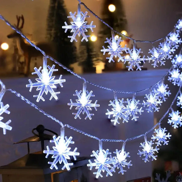 FrostLume LED Sneeuwvlok Slingerlicht
