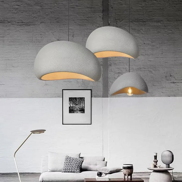 WabiGlow – Moderne Wabi Sabi LED Hanglamp voor Woonkamer, Eetkamer & Slaapkamer