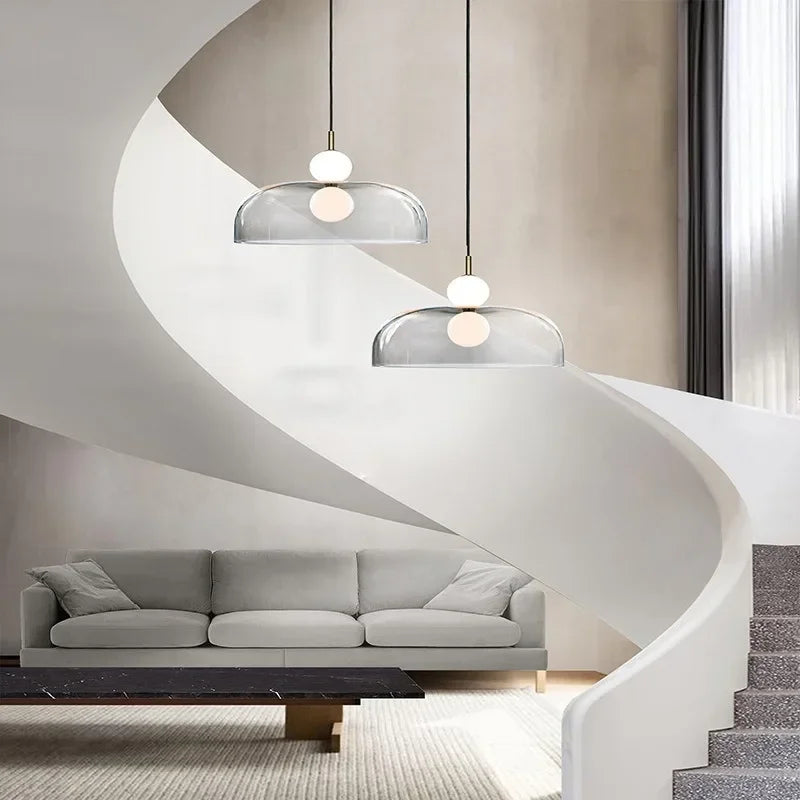 NordLume DuoSphere – Scandinavische Dubbele Glazen Hanglamp