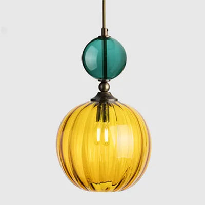 AuroraNordic Gekleurd Glas Hanglamp - hanglampen - gemonteerd