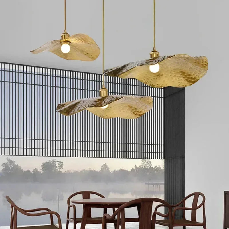 ZenLotus Gouden Lotusblad Kroonluchter - hanglampen - afmetingen