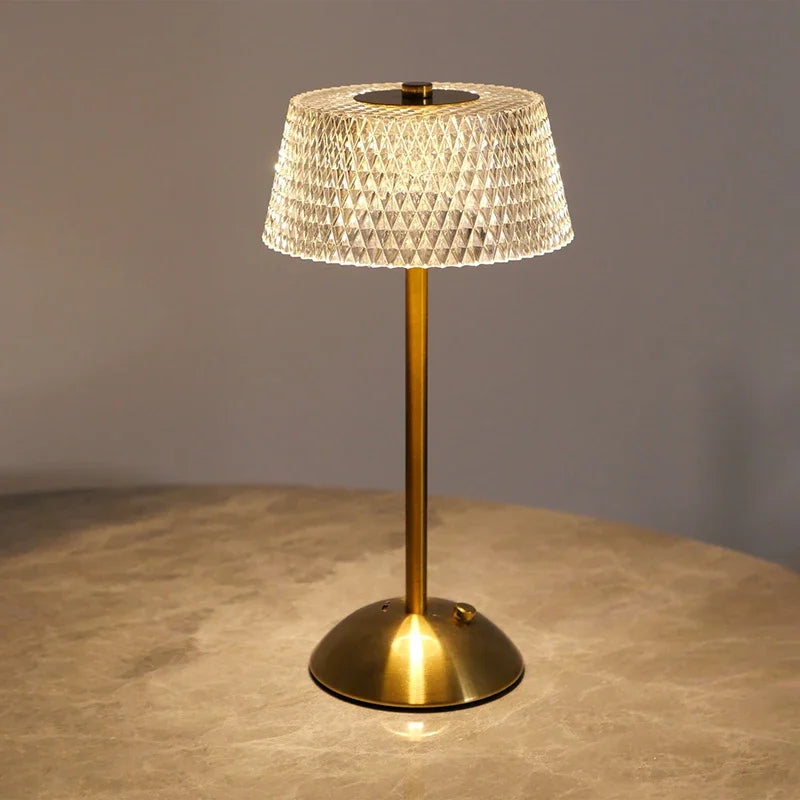 LumaGlow Touch – Oplaadbaar Glazen LED Nachtlampje