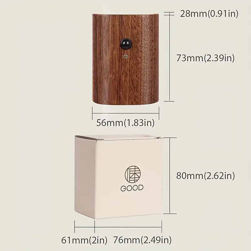 LumiHout – Houten Moderne Indoor Inductie Wandlamp - wandlamp - sfeerbeeld