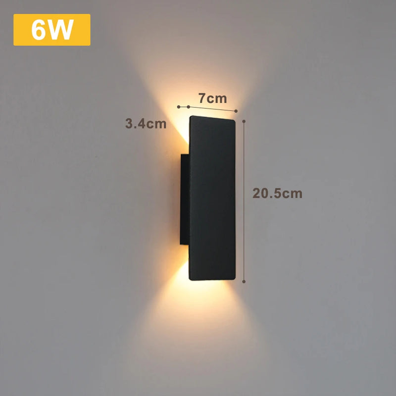 LumaShield Duo – LED Wandlamp Zwart & Wit