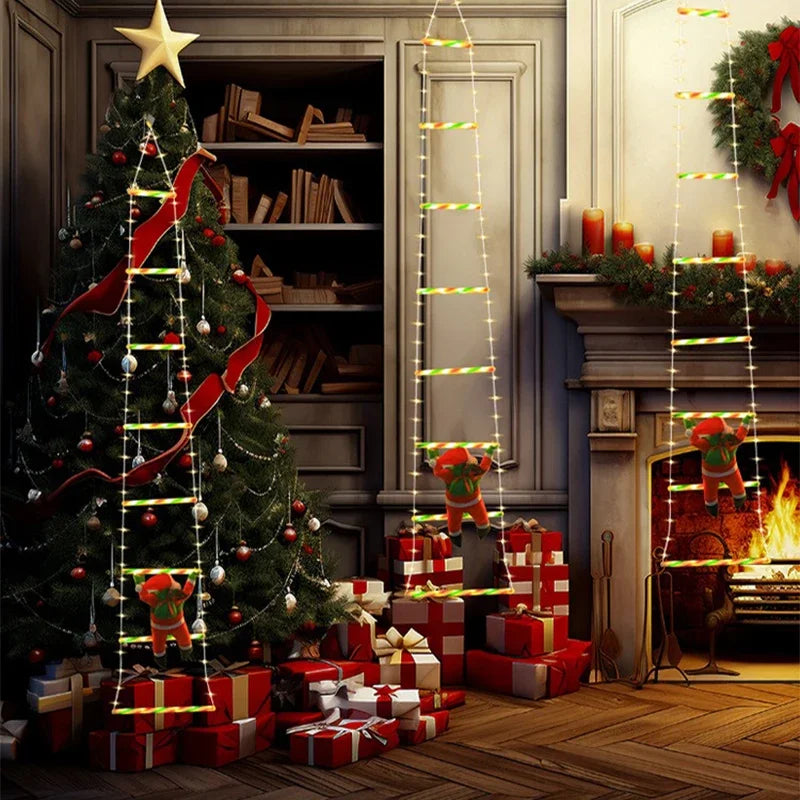 KerstLuxe Santa Claus Klimtouw LED Sfeerverlichting – 1M / 3M USB String Light - buitenverlichting - detail