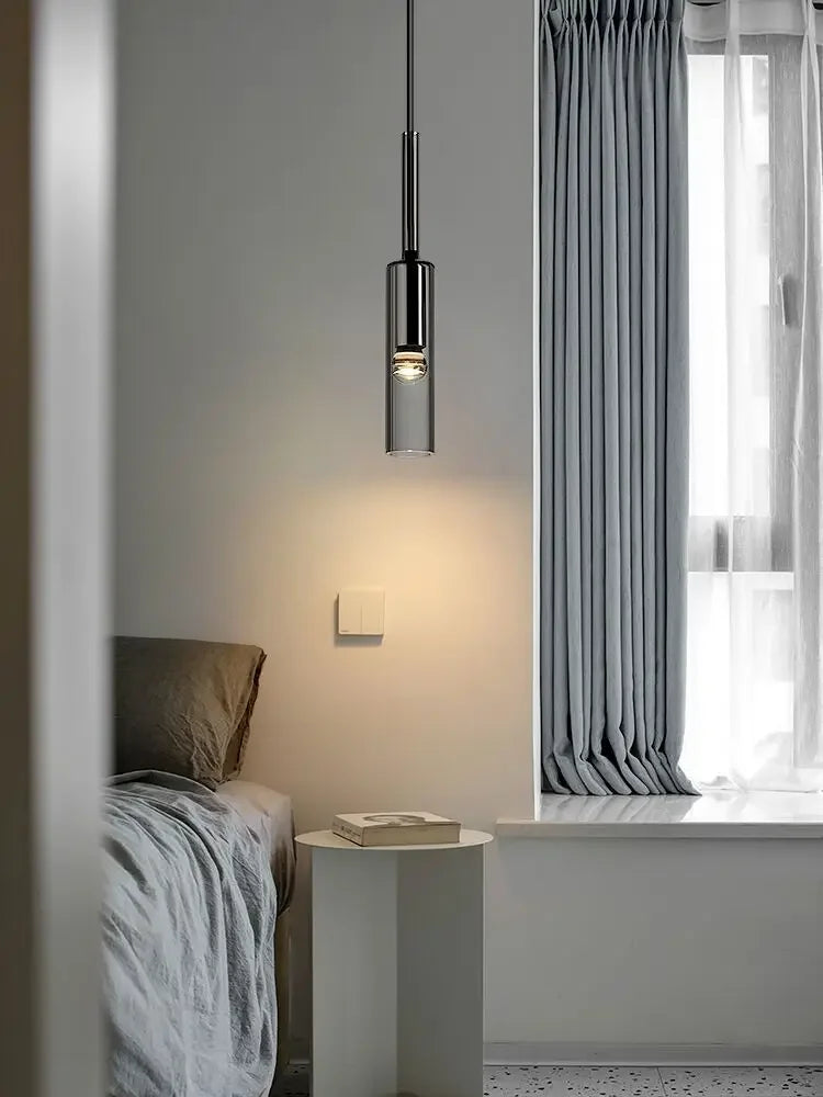 Nordic LumiSphere – Minimalistische Glazen LED Hanglamp - hanglampen - zijaanzicht