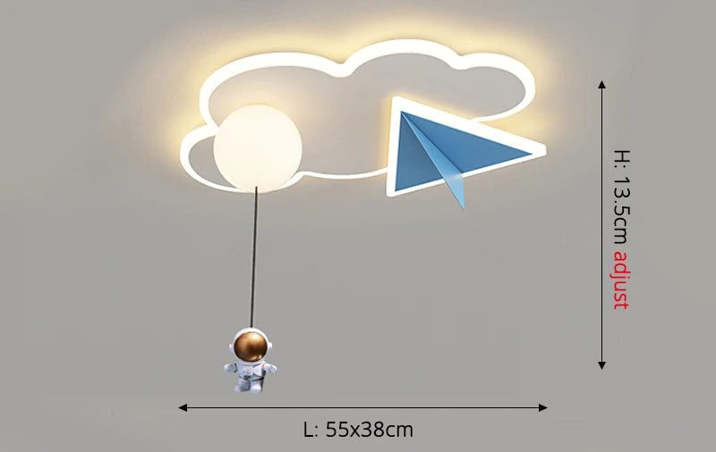CosmoGlow Astronaut Wolkenplafondlamp