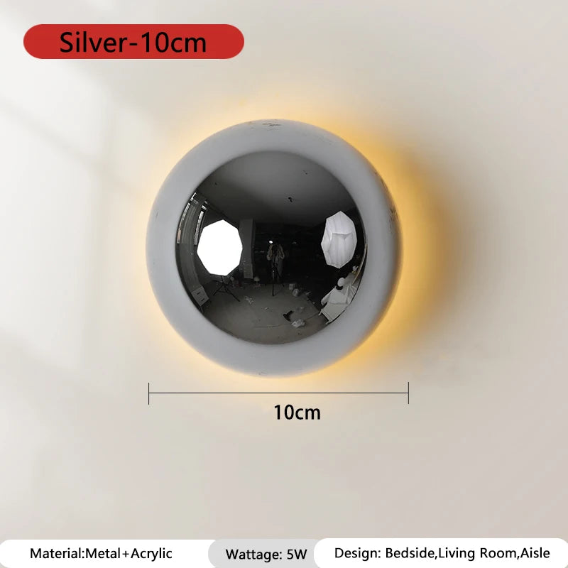 LumiBau Luxe Bauhaus Ronde Wandlamp - wandlamp - verlicht