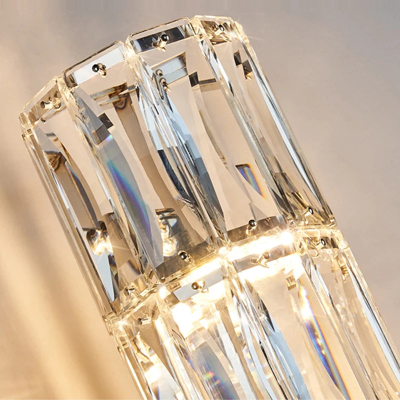 Moderne Luxe Kristallen Wandlamp - wandlamp - zijaanzicht