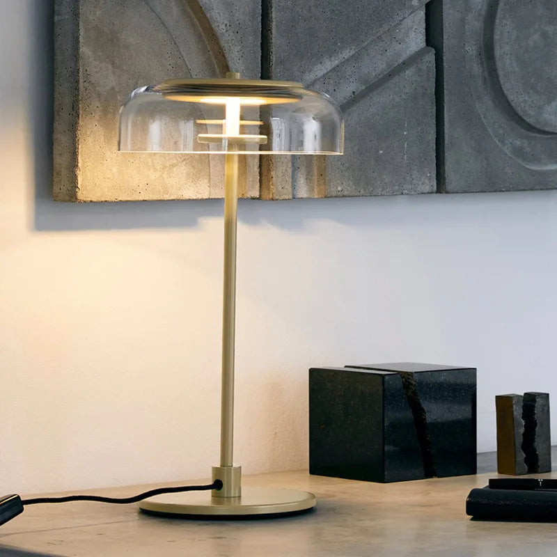 Aurélo – Designer Tafellamp van Glas met LED in Postmoderne Stijl - tafellampen - sfeerbeeld