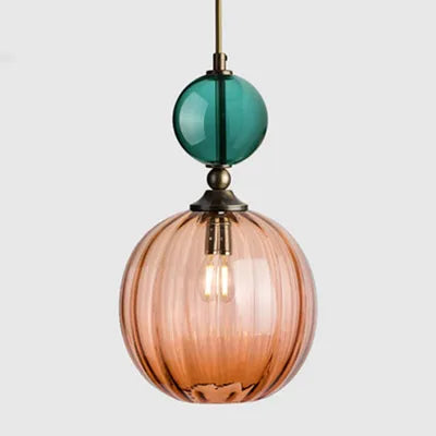 AuroraNordic Gekleurd Glas Hanglamp - hanglampen - detail