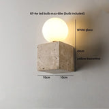 TerraLume Wabi-Sabi Travertin LED Wandlamp