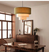 Boho Green Fabric Hanglamp