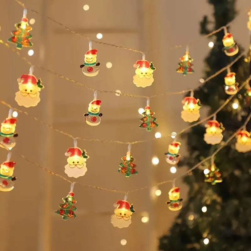 LumiKerst LED Kerstverlichting met Sneeuwman, Kerstboom & Kerstman