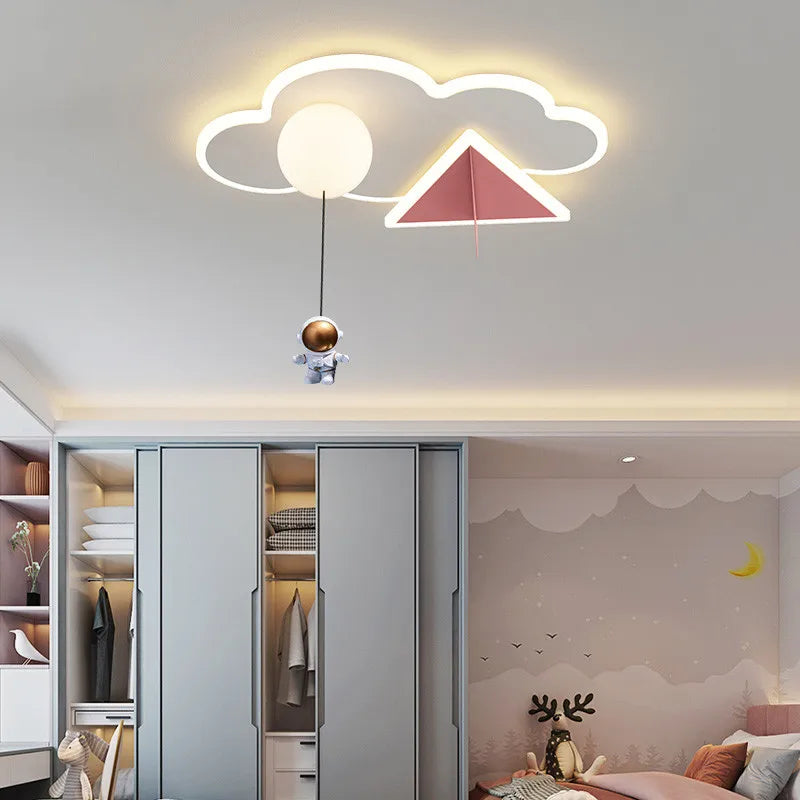 CosmoGlow Astronaut Wolkenplafondlamp - plafondlamp - in de kamer
