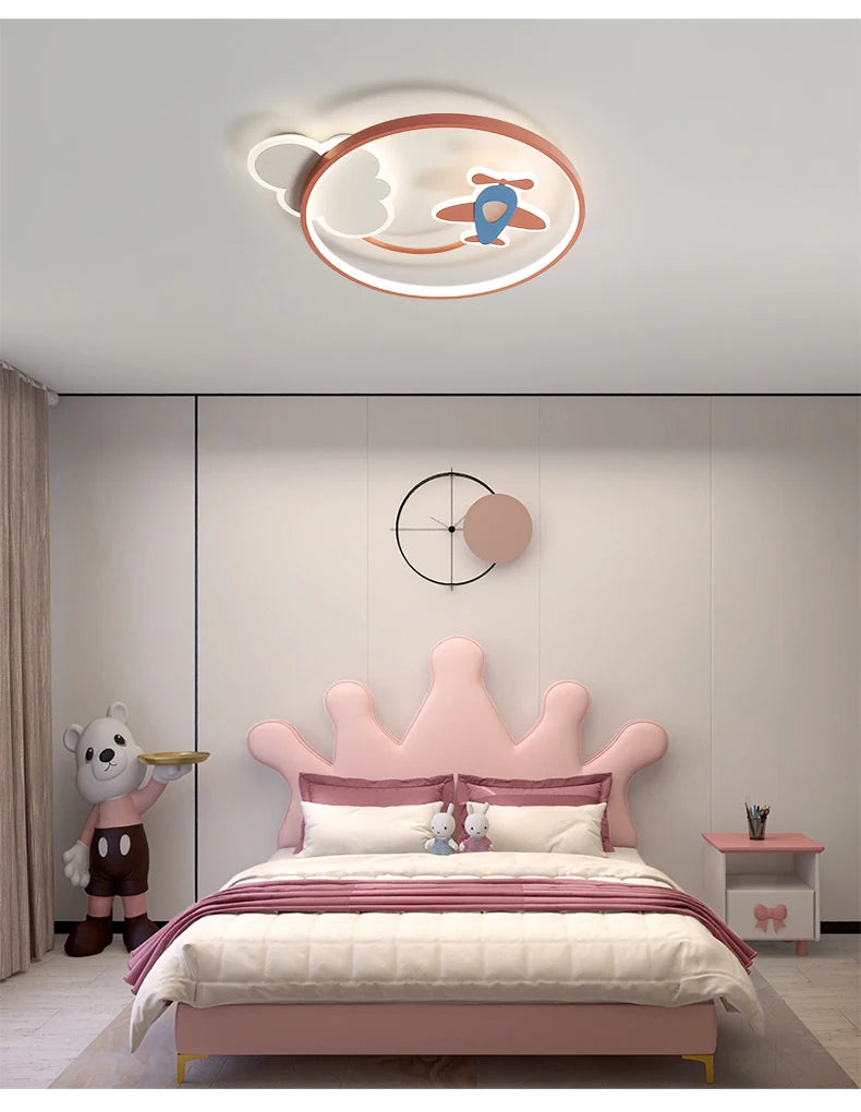 DreamGlow Dimbare Kinderkamer LED Plafondlamp met Afstandsbediening - plafondlampen - materiaaldetail